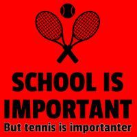 School Is important But Tennis Is Importanter Santa Hat thumb 1