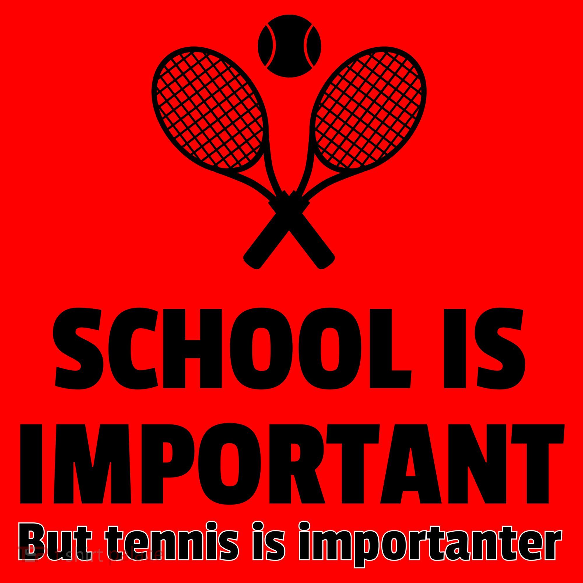 School Is important But Tennis Is Importanter Santa Hat