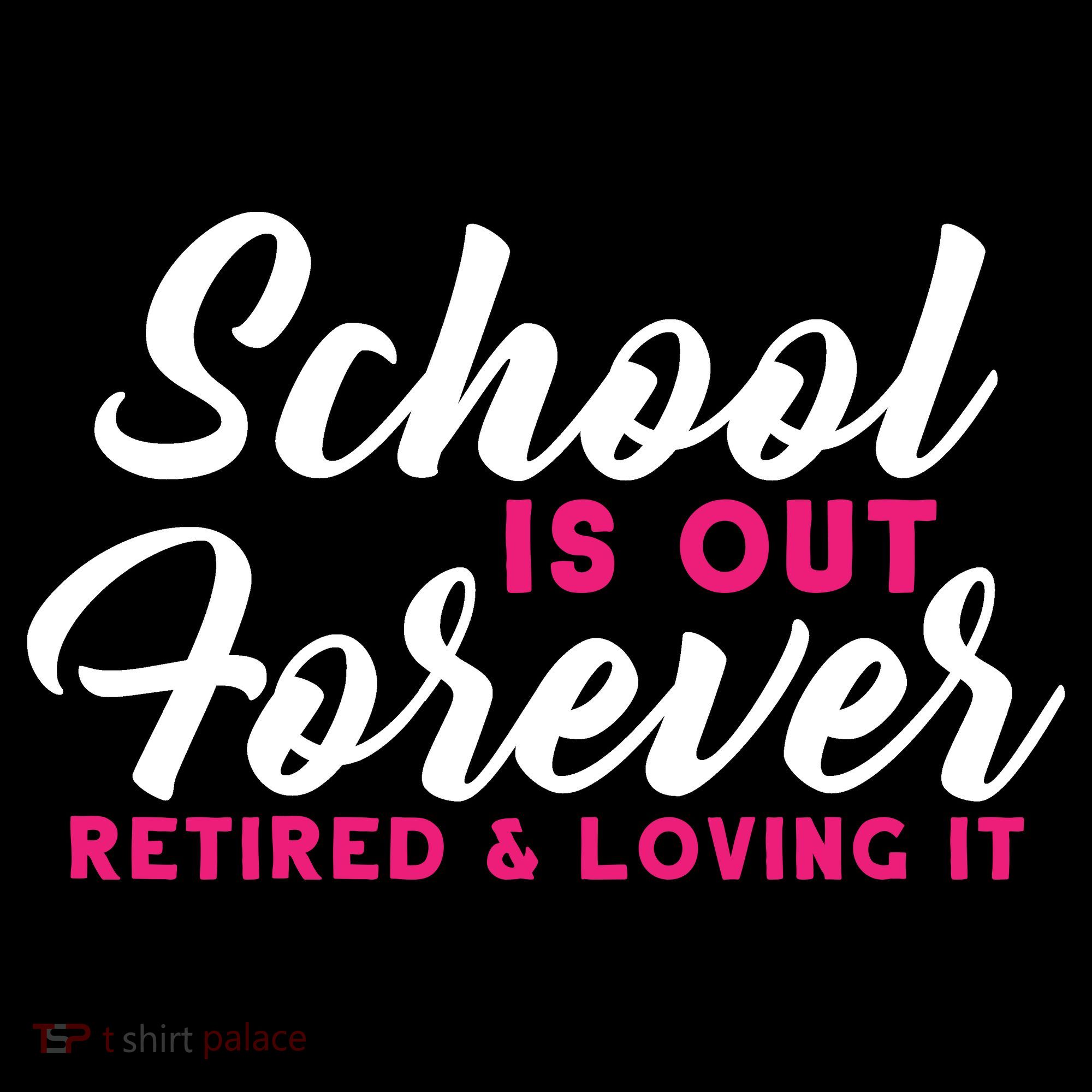 School Is Out Forever Retired USA-Made Doggie Bandana