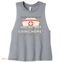 School Nurse Go Back To Class Women's Racerback Cropped Tank thumb 0