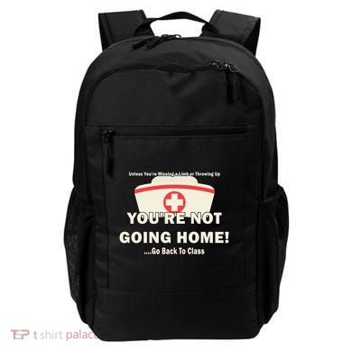 School Nurse Go Back To Class Backpack