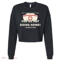 School Nurse Go Back To Class Cropped Pullover Crew thumb 0