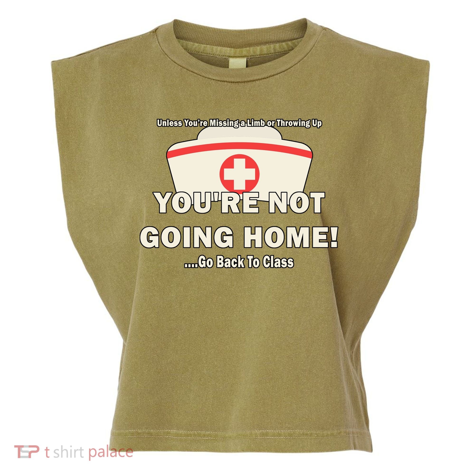 School Nurse Go Back To Class Garment-Dyed Women's Muscle Tee