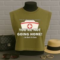 School Nurse Go Back To Class Garment-Dyed Women's Muscle Tee thumb 3