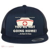 School Nurse Go Back To Class Flat Bill Trucker Hat thumb 0