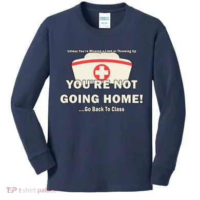 School Nurse Go Back To Class Kids Long Sleeve Shirt