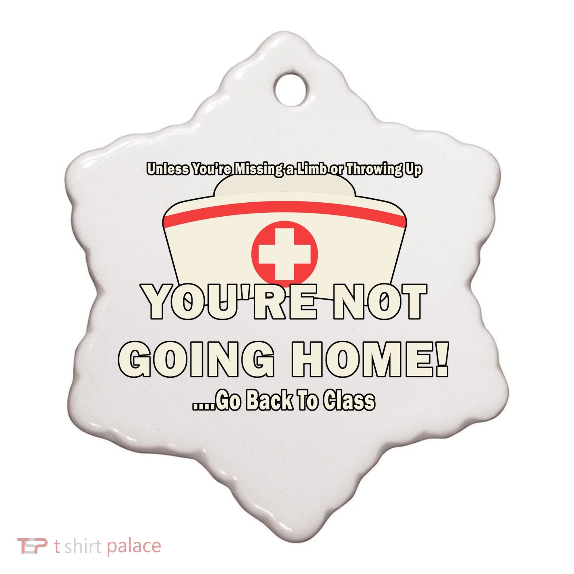 School Nurse Go Back To Class Ceramic Ornament
