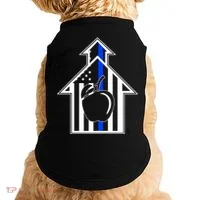 School Police Blue Thin Line Doggie Tank thumb 0