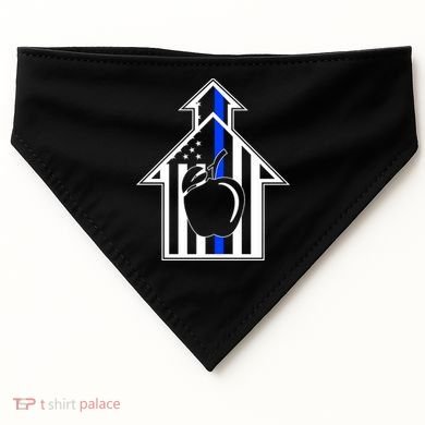 School Police Blue Thin Line USA-Made Doggie Bandana