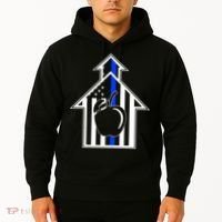 School Police Blue Thin Line Hoodie thumb 2