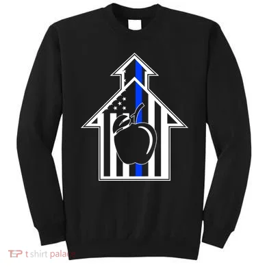 School Police Blue Thin Line Sweatshirt