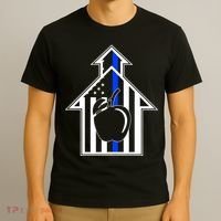 School Police Blue Thin Line T-Shirt thumb 3