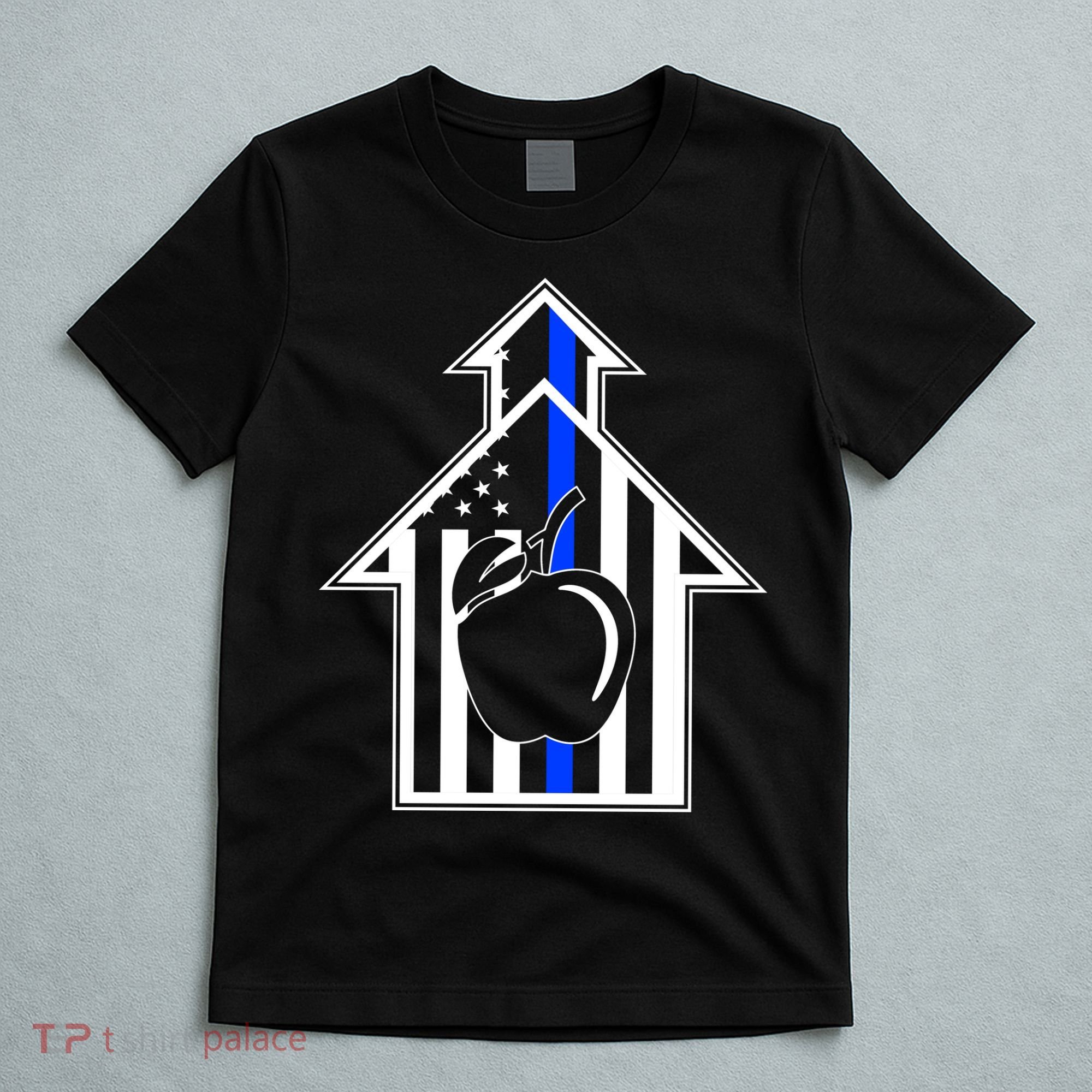 School Police Blue Thin Line T-Shirt