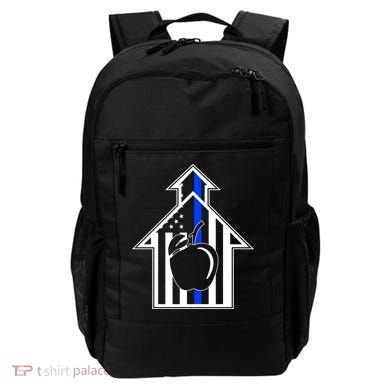 School Police Blue Thin Line Backpack