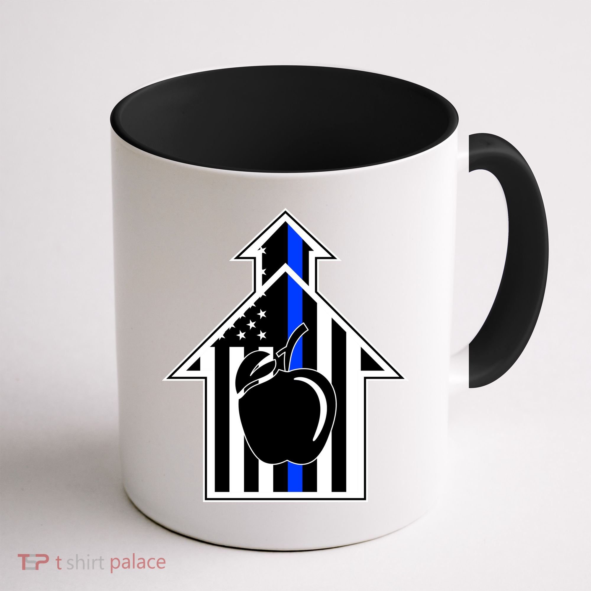 School Police Blue Thin Line Coffee Mug