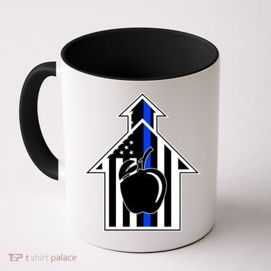 School Police Blue Thin Line Coffee Mug