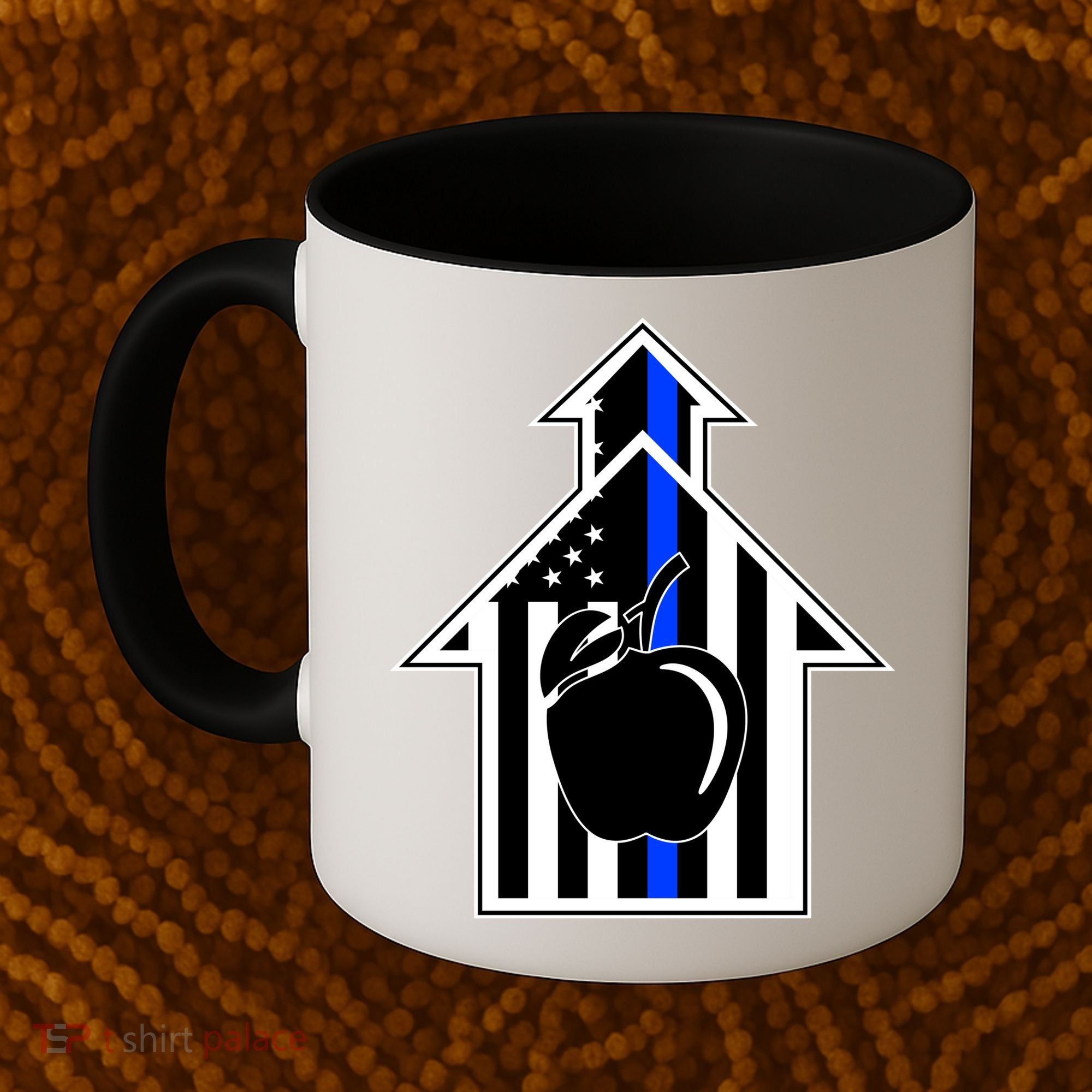 School Police Blue Thin Line Coffee Mug