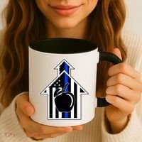 School Police Blue Thin Line Coffee Mug thumb 3
