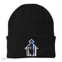 School Police Blue Thin Line Beanie thumb 0