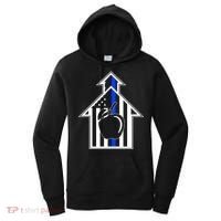 School Police Blue Thin Line Women's Hoodie thumb 0