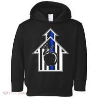 School Police Blue Thin Line Toddler Hoodie thumb 0