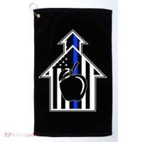 School Police Blue Thin Line Golf Towel thumb 0