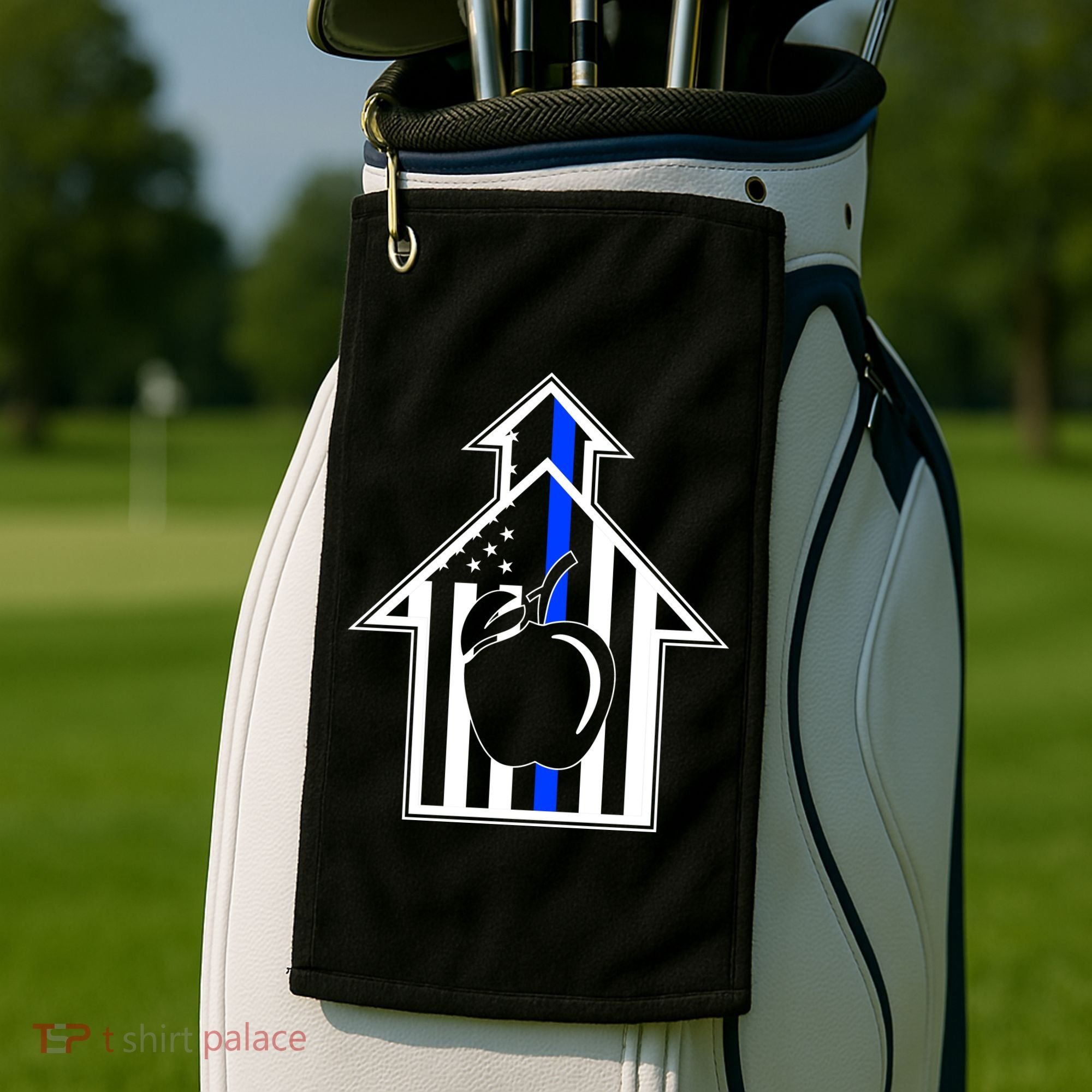 School Police Blue Thin Line Golf Towel