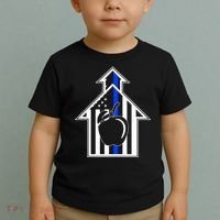 School Police Blue Thin Line Toddler T-Shirt thumb 2