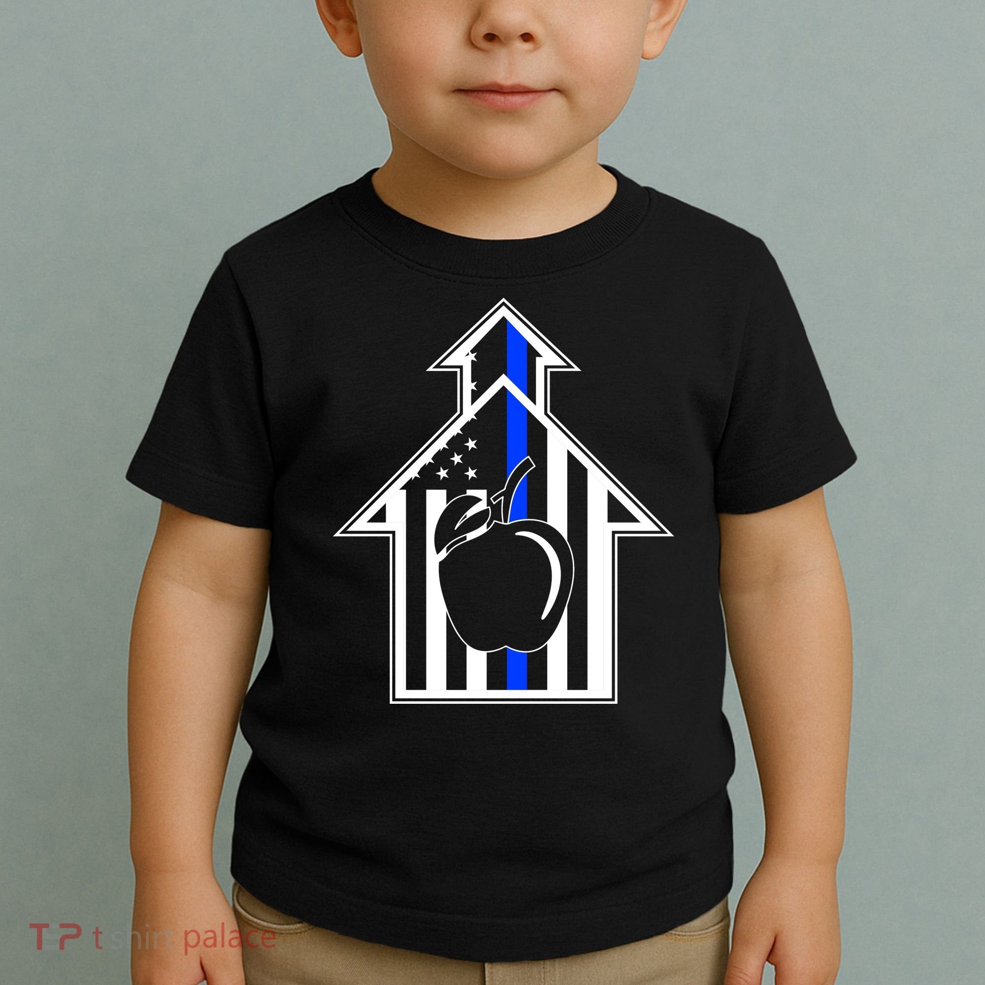 School Police Blue Thin Line Toddler T-Shirt