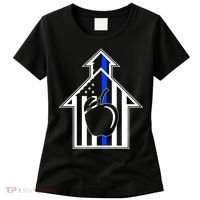 School Police Blue Thin Line Women's T-Shirt thumb 0