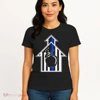 School Police Blue Thin Line Women's T-Shirt thumb 4
