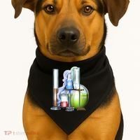 School Science Beakers USA-Made Doggie Bandana thumb 1