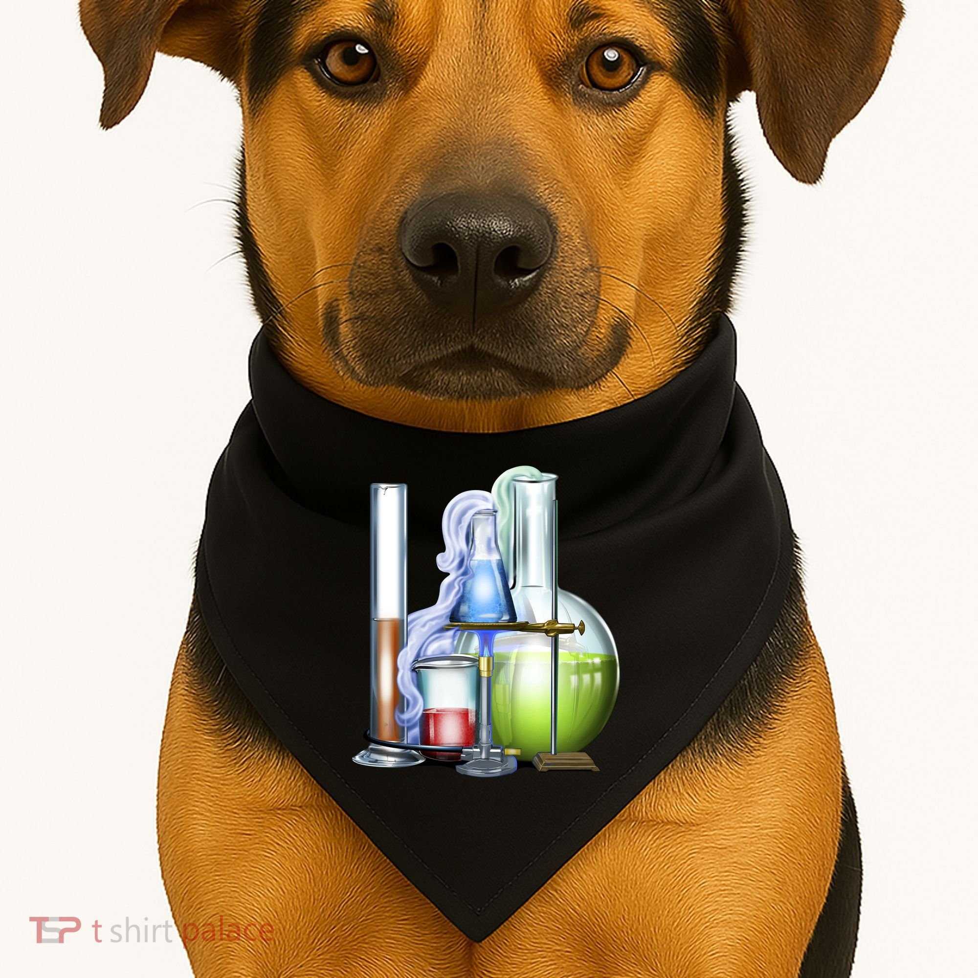 School Science Beakers USA-Made Doggie Bandana
