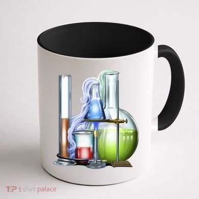 School Science Beakers Coffee Mug back