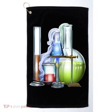 School Science Beakers Golf Towel