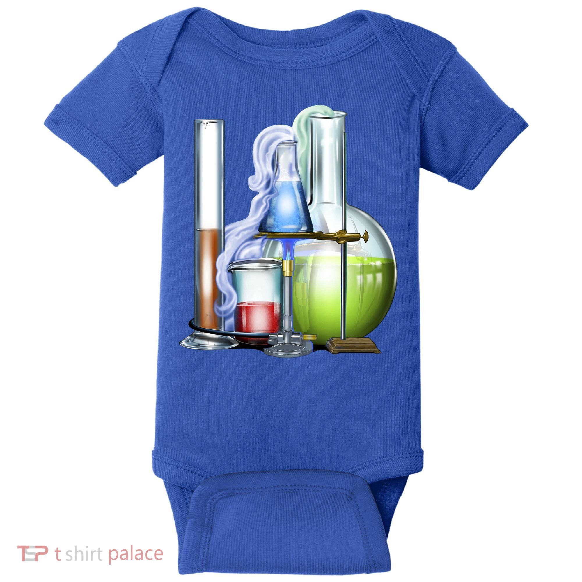 School Science Beakers Baby Bodysuit