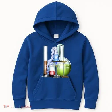 School Science Beakers Kids Hoodie