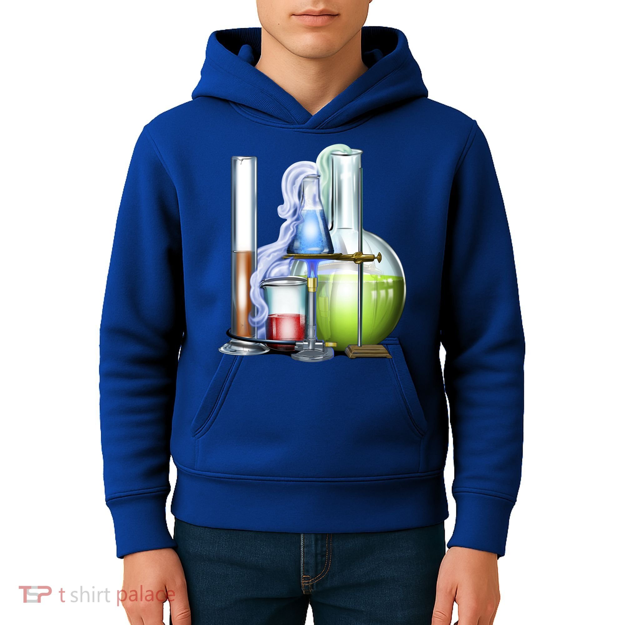 School Science Beakers Kids Hoodie