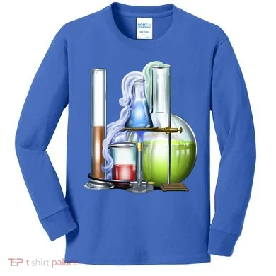 School Science Beakers Kids Long Sleeve Shirt