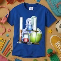 School Science Beakers Kids T-Shirt thumb 3