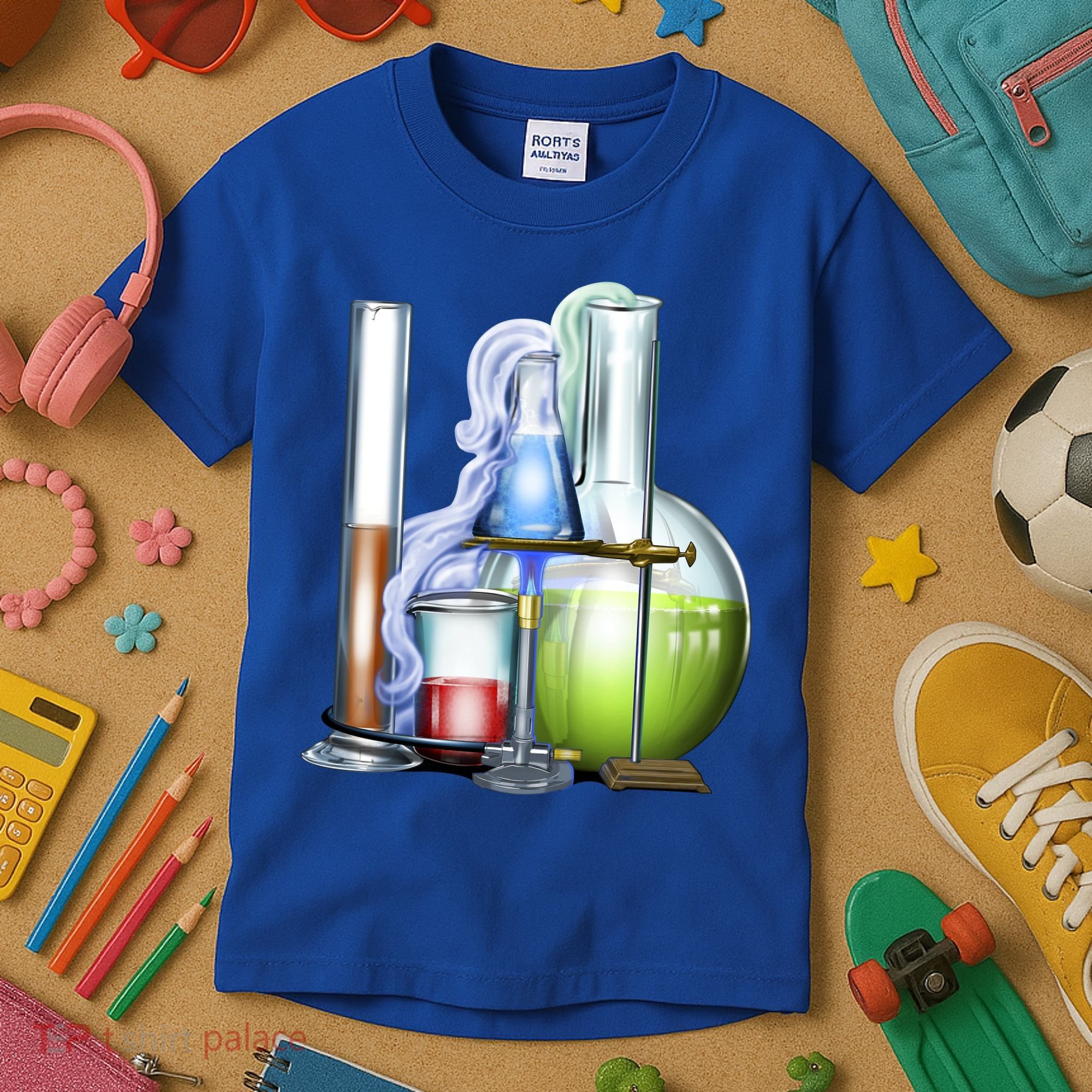 School Science Beakers Kids T-Shirt