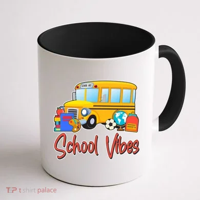 School Vibes Back to School Coffee Mug back