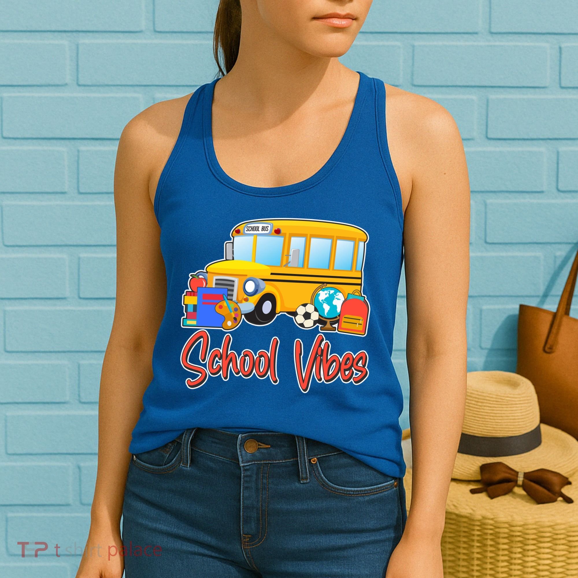 School Vibes Back to School Women's Tank Top