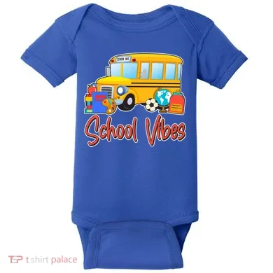 School Vibes Back to School Baby Bodysuit