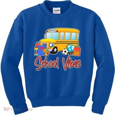 School Vibes Back to School Kids Sweatshirt