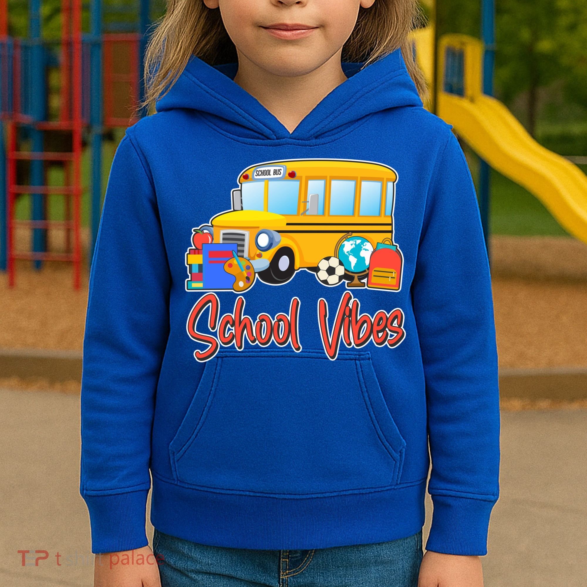 School Vibes Back to School Kids Hoodie