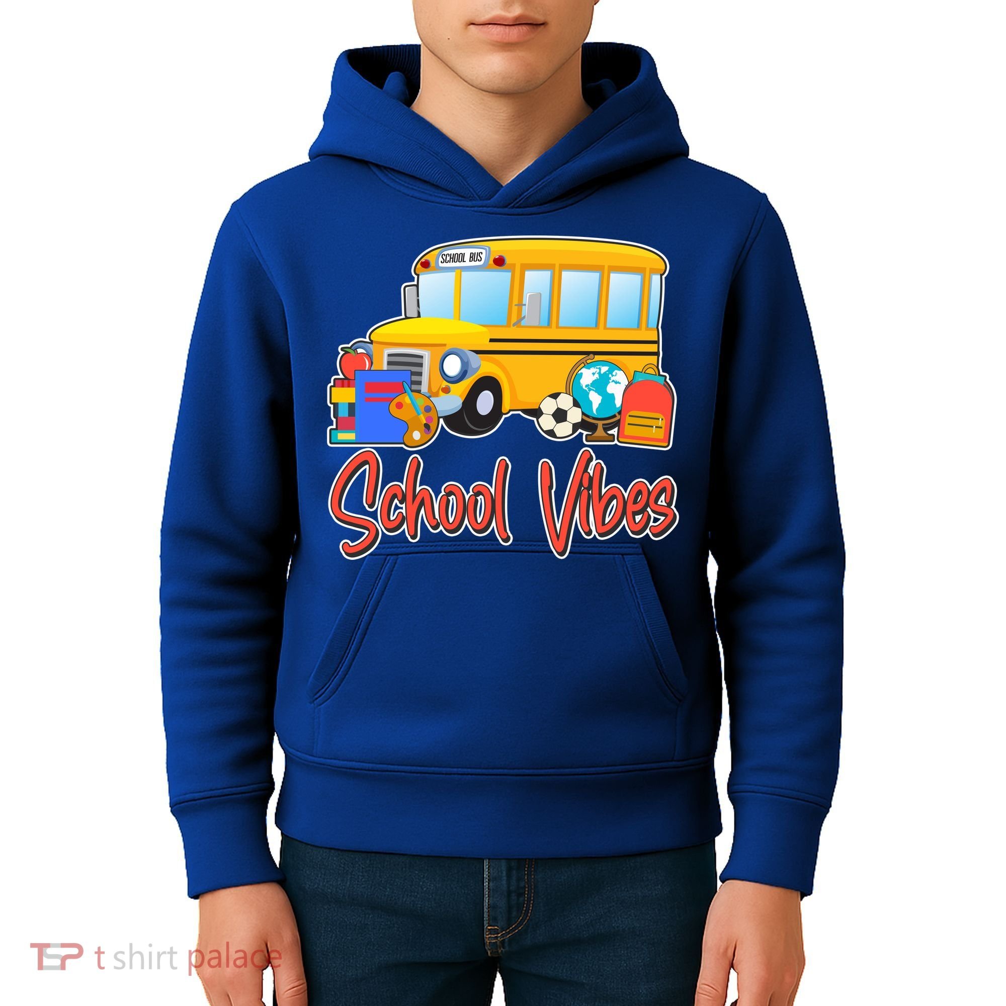 School Vibes Back to School Kids Hoodie