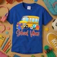 School Vibes Back to School Kids T-Shirt thumb 3