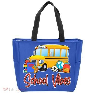 School Vibes Back to School Tote Bag