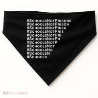 Schools Not Prisons USA-Made Doggie Bandana thumb 0